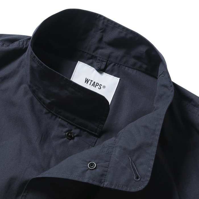 希望商店】WTAPS CHIT SS COTTON.WEATHER 22SS 立領套頭刺繡襯衫
