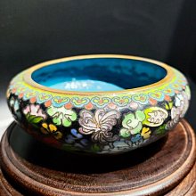 早期景泰藍老件-銅胎掐絲琺瑯景泰藍香爐#01（古董/銅雕/收藏/銅爐/香爐