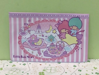 【震撼精品百貨】Little Twin Stars KiKi&LaLa 雙子星小天使~Sanrio 通帳套-紫#57119