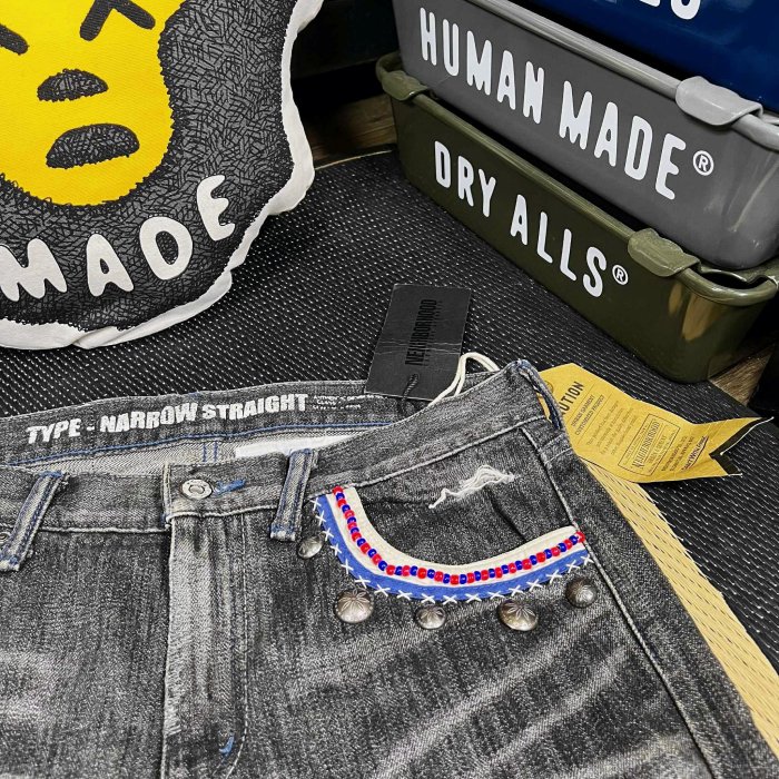 希望商店】NEIGHBORHOOD BEADED SAVAGE NARROW / 14OZ-PT 11AW 絕版 