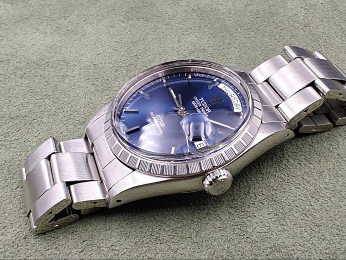 【美好時光】罕見盒單全特殊面ROLEX龍頭底蓋老TUDOR帝舵Daydate 94510 唯一勞血統鋼款DD!