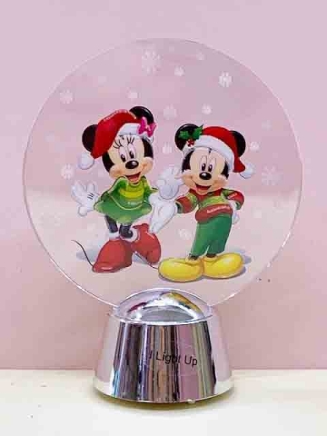 【震撼精品百貨】Micky Mouse 米奇/米妮 ~聖誕透明壓克力擺飾燈~米奇&米妮#92174