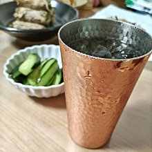日本新光堂銅杯純銅鎚目COPPER 100 水杯杯子杯日本製- 350ml