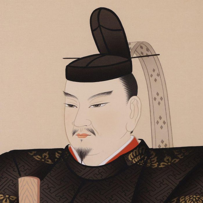菅原道真掛軸日本畫掛軸井上富鳳絹本天神樣| Yahoo拍賣