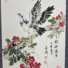 景濤老師精選花鳥三聯畫，尺寸40x30cm，水墨紙本工筆細作，生動活潑畫