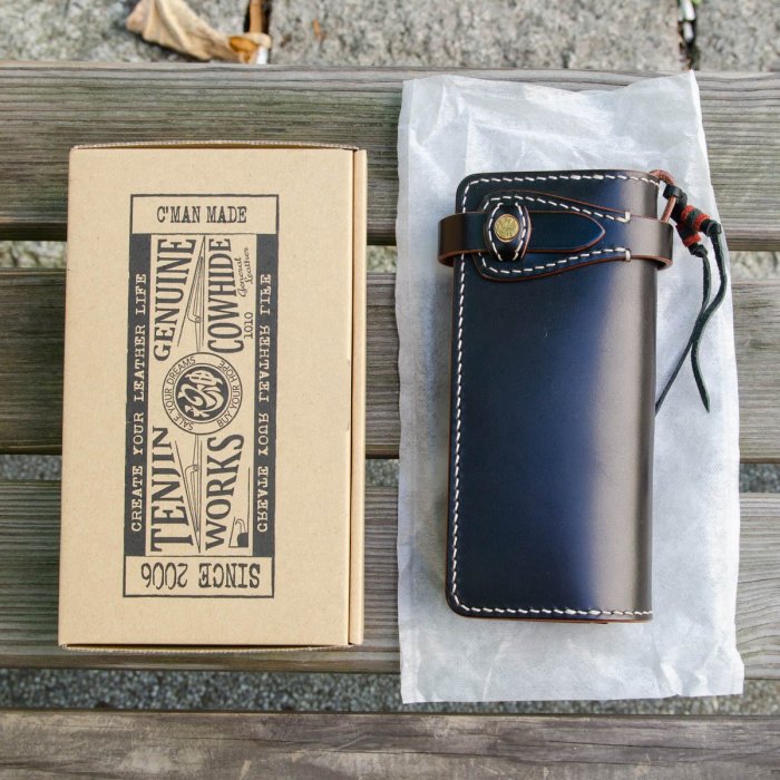 天神Tenjin Works LW06 Long Wallet 櫪木多脂皮革長財布| Yahoo拍賣