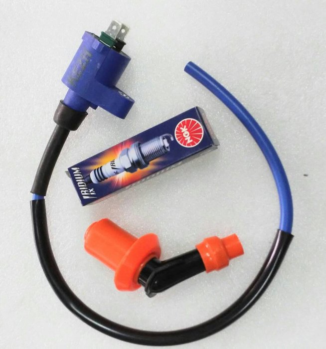 迪爵 RX110 GT125 豪邁 JR 奔騰G4 GP 奔馳125 加強點火線圈(高壓線圈+NGK銥合金火星塞)考耳