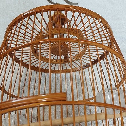 鳥籠~~竹製~~鼓型.酒桶型~~總高約45cm | Yahoo拍賣