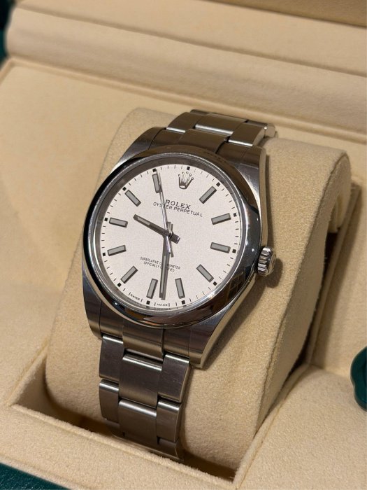 大西門認證二手錶  勞力士 Oyster Perpetual Rolex OP 41  114300 銀色 二手 2018