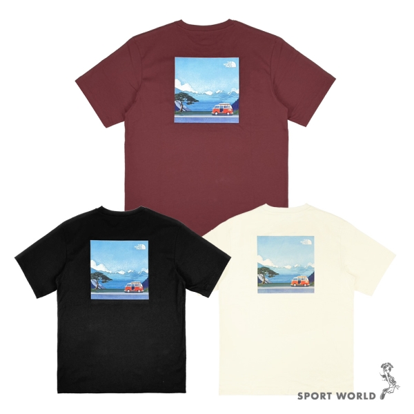The North Face 北面 短袖上衣 男裝 女裝 純棉 旅行印花【運動世界】NF0A8DC20VO/NF0A8DC2JK3/NF0A8DC2QLI