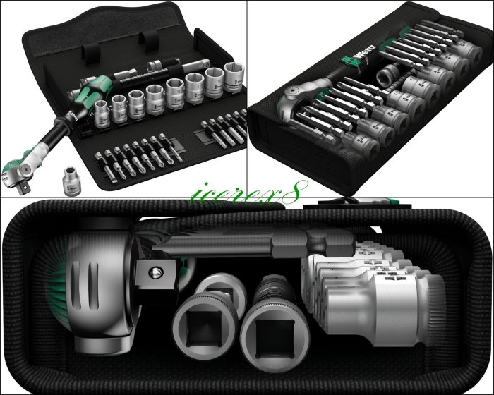 t k樣專用 德國WERA KK Zyklop Speed 26件頂級棘輪扳手組工具袋式