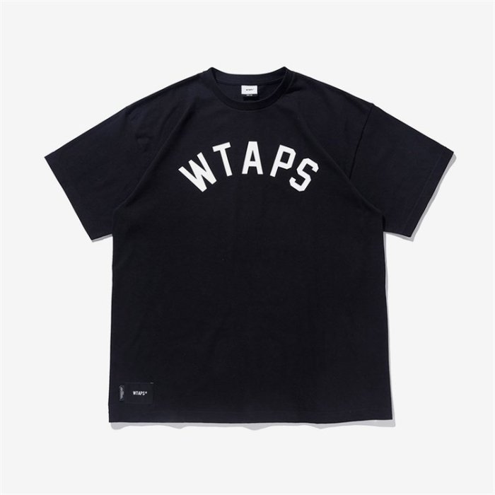 トップス 22SS WTAPS LOCKER / SS / COTTON BEIGE 希望商店】WTAPS LOCKER SS COTTON 22SS 非目錄款弧形字體短袖T
