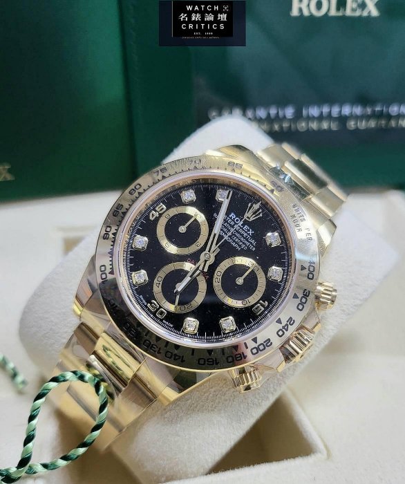 Rolex 勞力士 迪通拿 Daytona 116508G 黑面 鑽石 閃圈 玫瑰金 116515 全新
