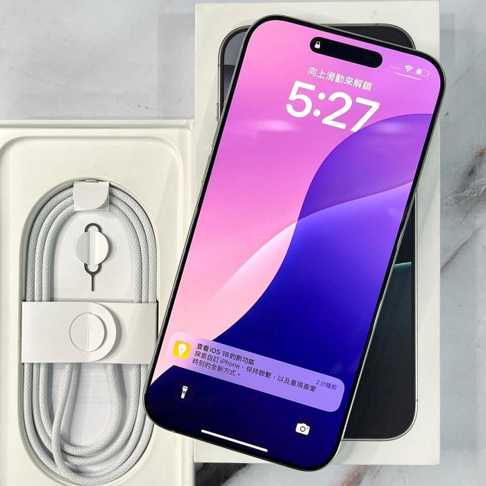【艾爾巴二手】iphone 16 pro max 256g 6.9吋 A3296鈦白#保固中#二手手機#屏東店PQY17