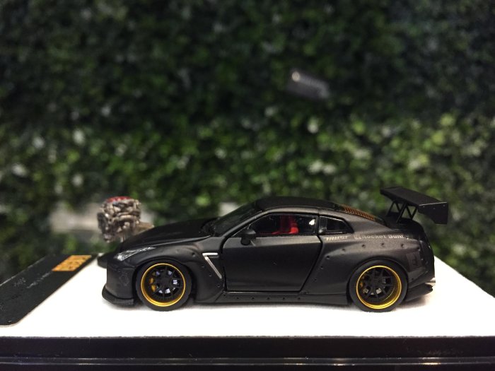 PGM 1/64 日産 GT-R R35 パンデム マットブラック PGM 1:64 Rocket Bunny Nissan GTR R35 Matte Black – Little