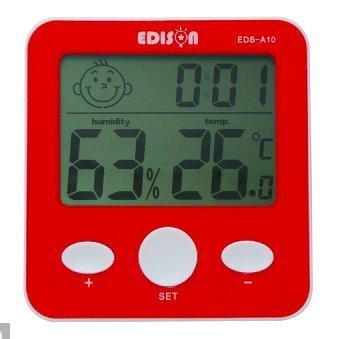 [時間達人] 愛迪生液晶顯示溫溼度計 EDS-A10