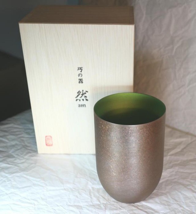 HORIE~日本製造~和瑞宜~鈦杯~T07ZN400GR~然~二重構造~鈦金屬杯~內綠