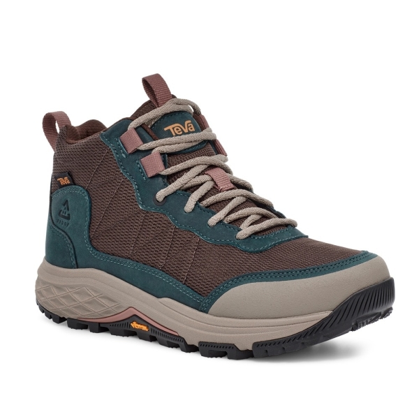TEVA 登山鞋 RIDGEVIEW MID 咖藍綠 戶外 多功能 休閒鞋 女 TV1116631BBLS