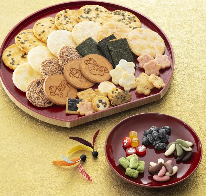 ＊日式雜貨館＊日本 小倉山莊 馬年限定 干支年限定 干支福綜合禮盒 新年禮盒 干支飴 無選別仙貝禮盒 綜合仙貝米果 季節限定 綜合禮盒款