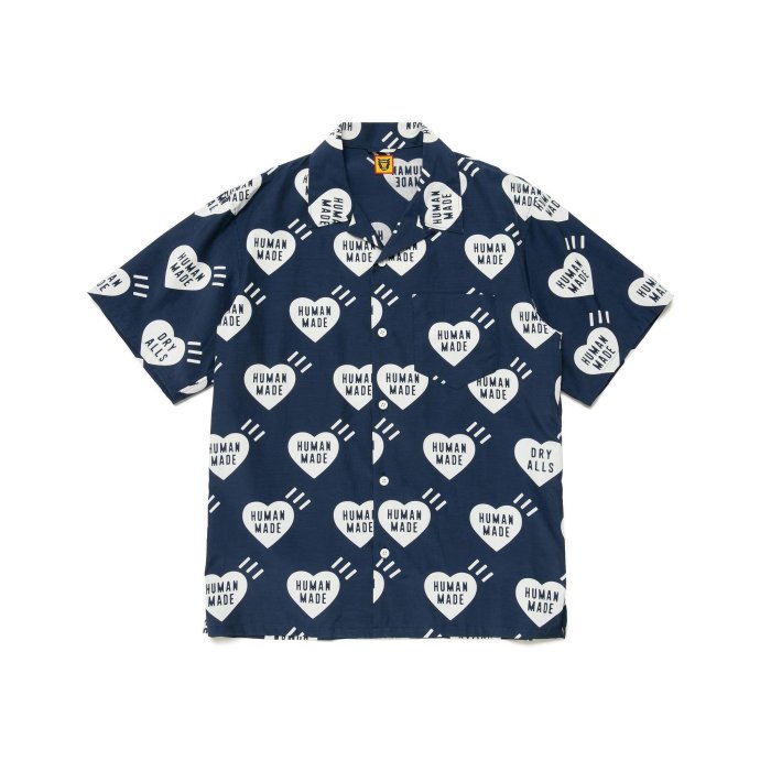 2023SS HUMAN MADE HEART ALOHA SHIRT 滿版愛心襯衫2色現貨| Yahoo拍賣