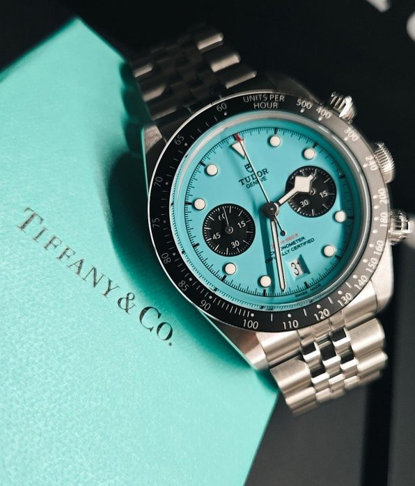 【現貨】Tudor79360n Black Bay Chrono Tiffany熊貓🐼面盤 綠松石藍色面 2025 06 new🇹🇼男女通殺款