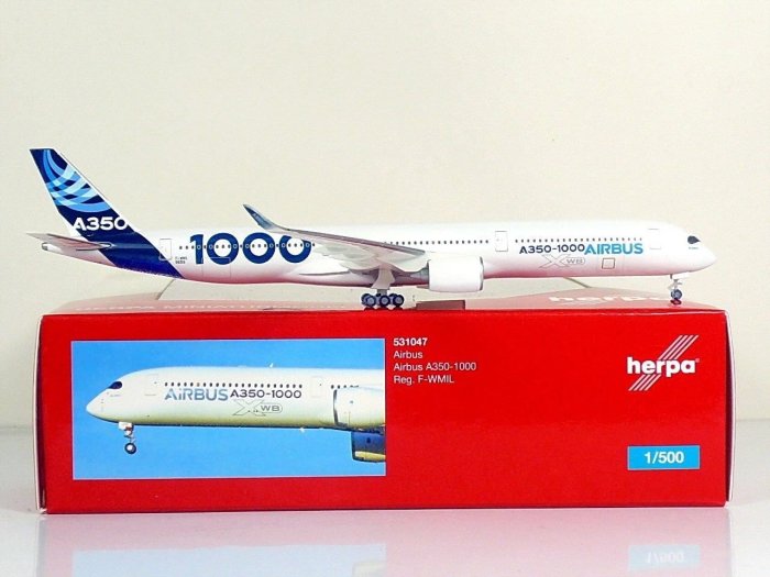 1/500 Herpa 金屬Airbus A350-1000 F-WMIL 531047 | Yahoo拍賣