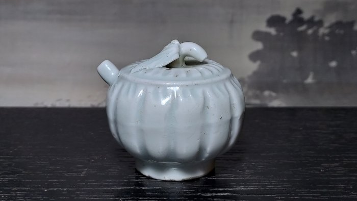 中国宋時代　影青急須型水滴　幅約12㎝　東Y7-0715⭐︎1Fタエサ 中国宋時代 影青急須型水滴 幅約12㎝ 東Y7-0715⭐︎