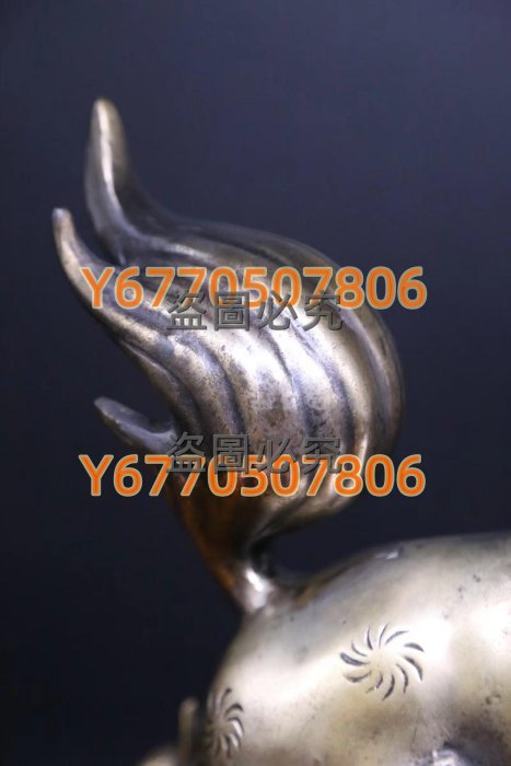 日本古美術作品鑄銅制《牡丹花球獅子置物唐獅置物》 日本古董銅獅子