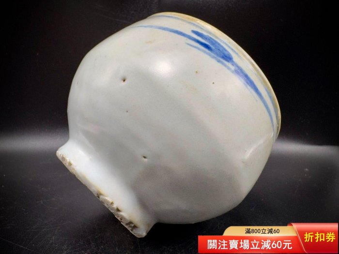 李朝青花白瓷茶碗開門李朝茶碗青花寫意瓷質細膩溫潤如奶油般充滿溫度
