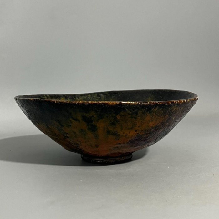 日本帶回，加藤石春，立田錦，樂茶碗，全品原盒，碗身未看到明顯落款