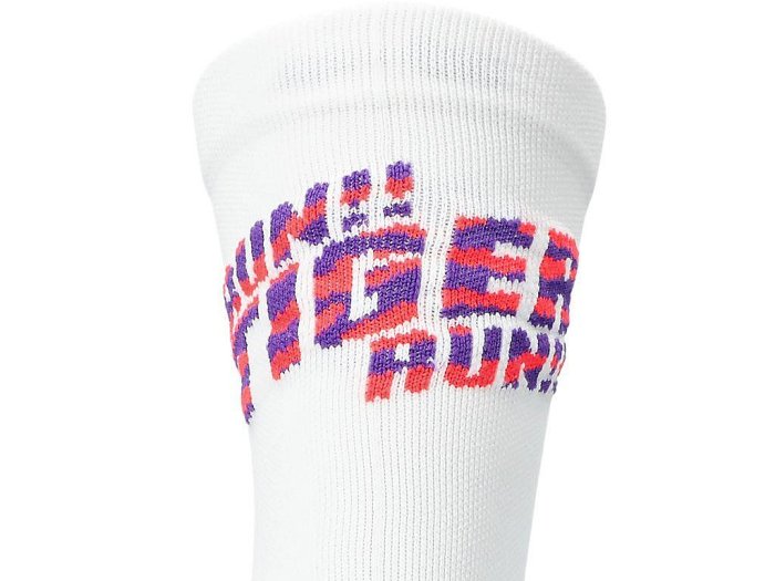 【曼森體育】ASICS 亞瑟士 中筒襪 男女中性款 跑步襪 老虎圖騰 3013A976-105