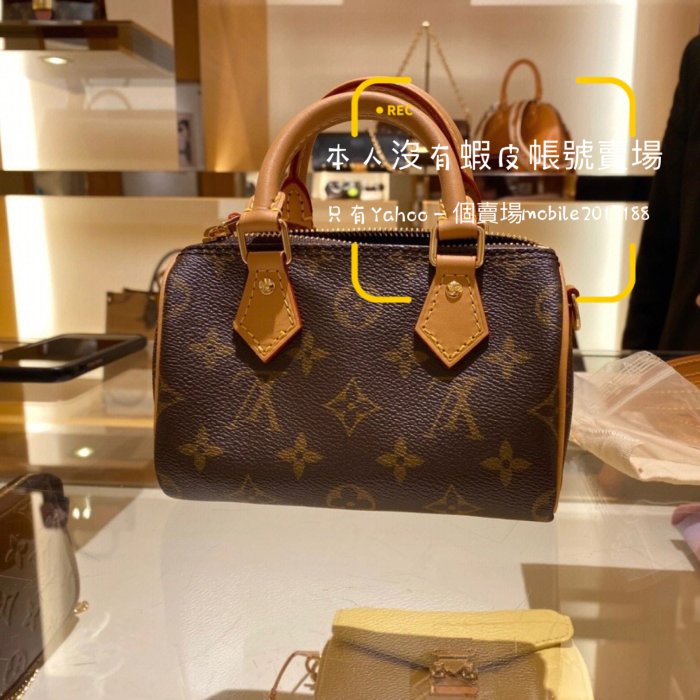Nano speedy lv 枕頭 包 有貨可接單全新正品LV M81085 新尺寸Monogram Nano Speedy 超美超迷你枕頭包波士頓包