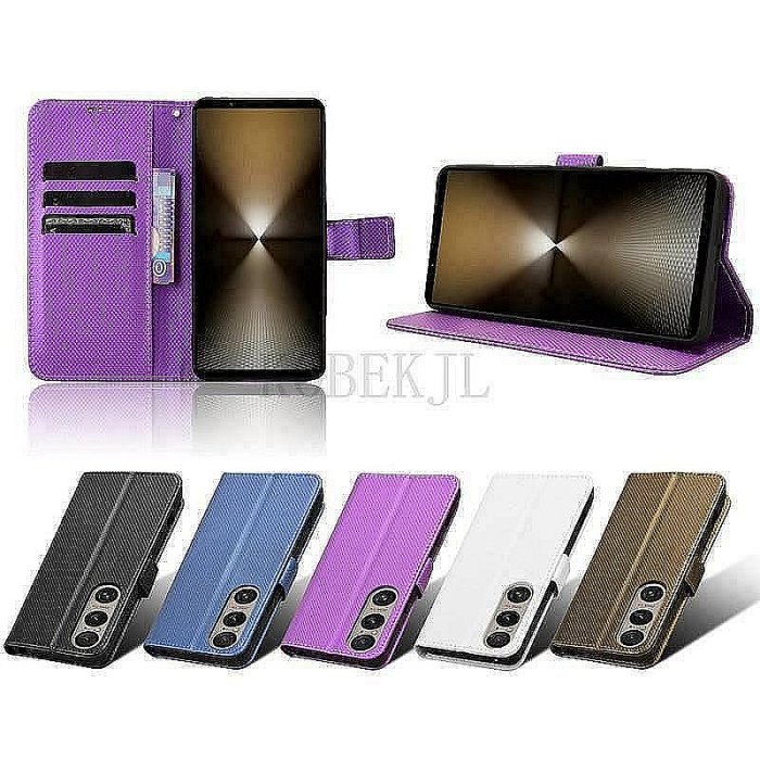 Xperia1V 1IV 手機殼翻蓋鑽石磁性電話卡槽支架手機殼索尼 VI 1VI 索尼 2024 1 Xperia 手機