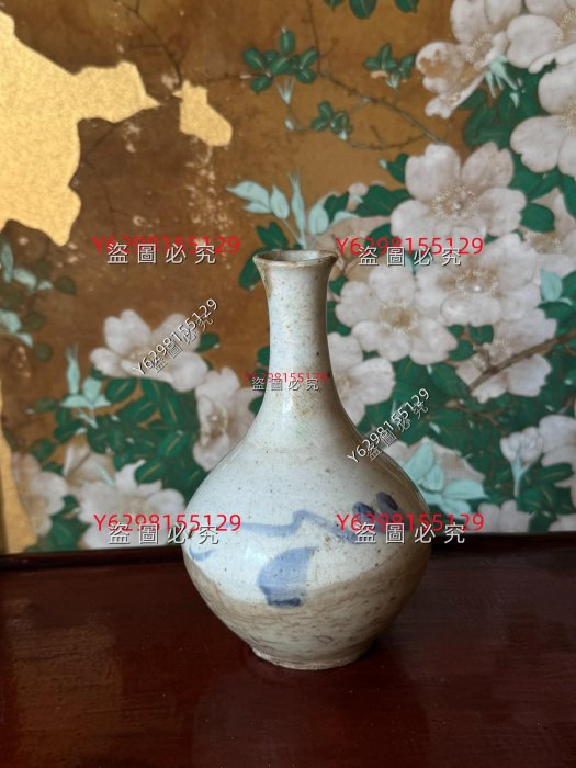18世紀李朝白瓷染付雨漏鶴首瓶高麗青瓷李朝月亮罐德利李朝提燈壺收藏