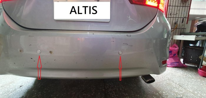 新店【阿勇的店】2014~2017 ALTIS 11代/11.5代 倒車雷達/2眼坎入式/22mm孔徑/altis 倒車雷達