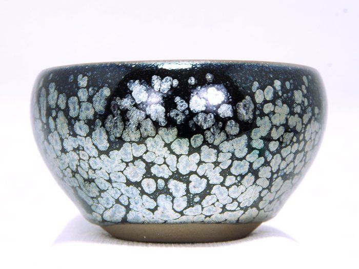 建盞天目天眼踏雪缽型盞高級工藝師-高華松-附證書&錦盒&提袋建陽