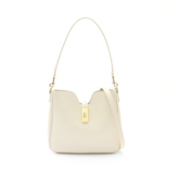 CELINE 賽琳 Small Camille 16 Soft 兩用包 白色 牛皮 120693FX9 【二手名牌BRAND OFF】
