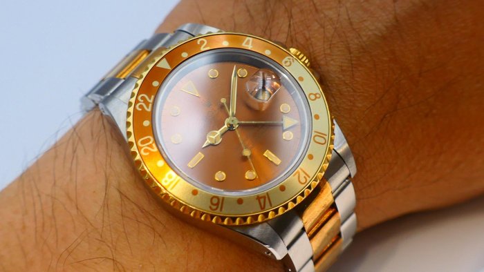 【美好時光】罕見Tiger Eye沙士面ROLEX勞力士16713盒單全16753 116713參考