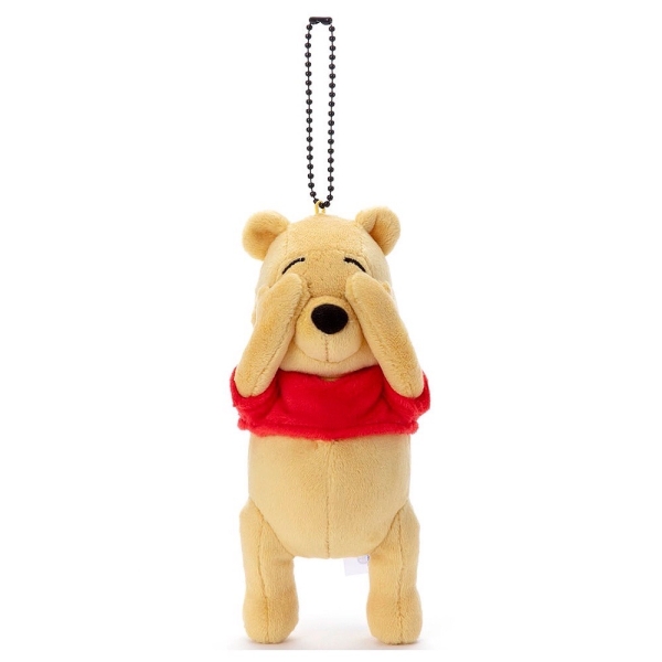 【震撼精品百貨】小熊維尼 Winnie the Pooh ~迪士尼 Disney 小熊維尼MEME系列絨毛吊飾-捂眼*72907
