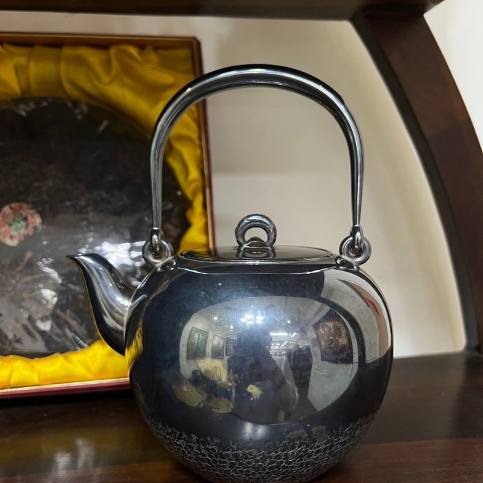 純銀製 欅台 漆塗 杯 尚美堂 純銀製 欅台 漆塗 杯 尚美堂