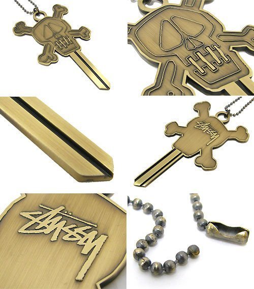 Stussy Skull blank Keychain キーホルダー