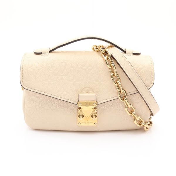 LOUIS VUITTON LV 路易威登 Pochette Metis East West 兩用包 米色 原花壓紋牛皮 【二手名牌BRAND OFF】