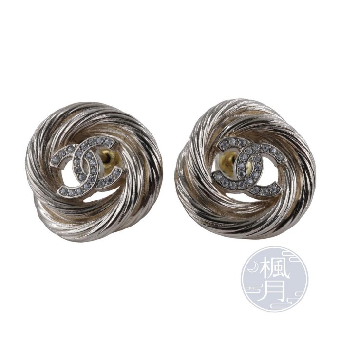 【一元起標 9/21】CHANEL L25S 淡金色迴旋耳環