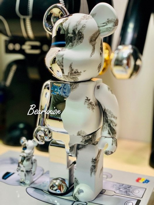 BE@RBRICK - (2Gオープン限定品)SORAYAMA×DANIEL ARSHAM 空山基 Bearbrick 400% + 100% Sorayama 空山基Daniel be@rbrick 2G