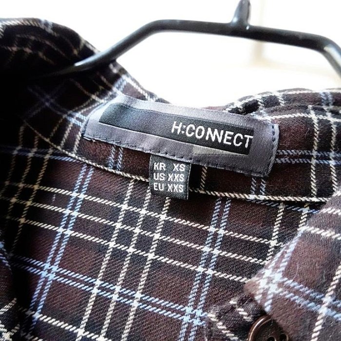 Hconnect 一元起標~當 我 們 在 衣 起C-WIT*╯全新專櫃HCONNECT格紋排扣襯衫 | Yahoo拍賣