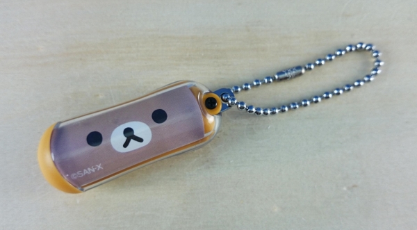 【震撼精品百貨】Rilakkuma San-X 拉拉熊懶懶熊~防靜電鎖圈 哥 臉