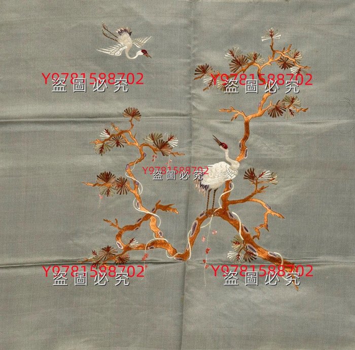 可議價清代刺繡松鶴延年松鶴延年是中國傳統文化中最具代表的紋樣之一