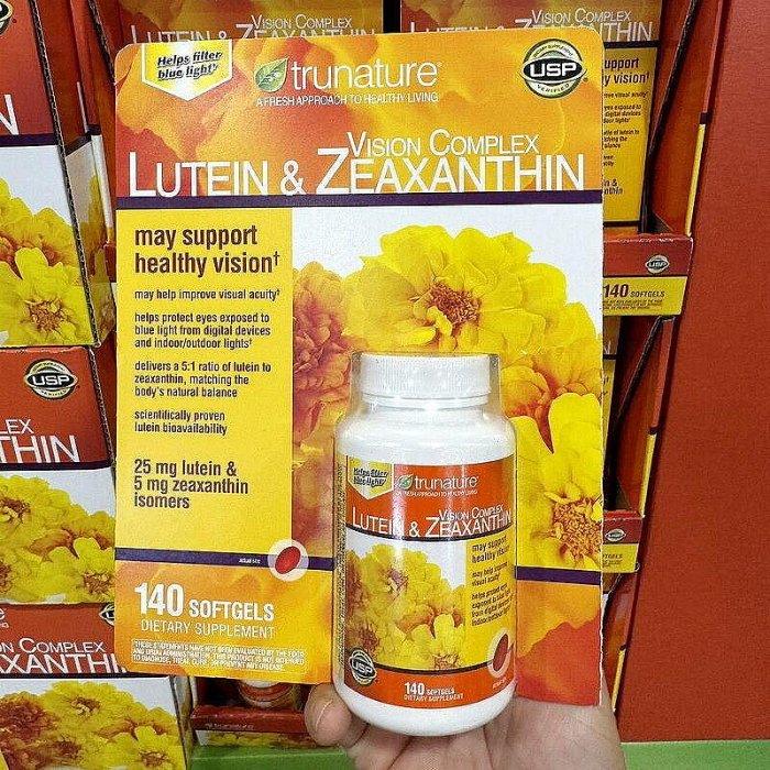 【美國代購】 原裝正品Trunature Lutein 葉黃素玉米黃素 140粒