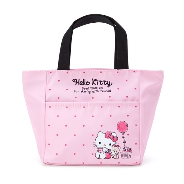 【震撼精品百貨】凱蒂貓 Hello Kitty~日本SANRIO三麗鷗KITTY尼龍保冷便當袋 (粉點點款)*92375