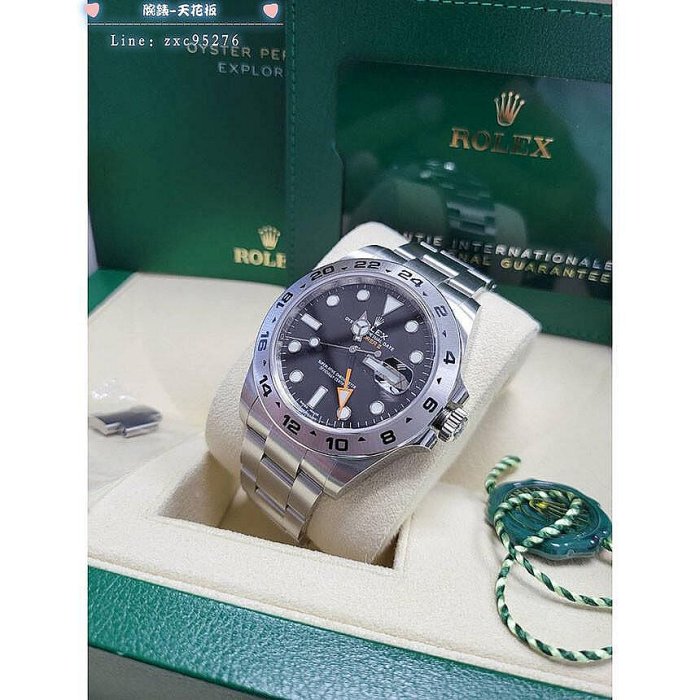 Rolex 勞力士 Gmt 216570 黑面 橘針 Explorer 探險家 Ii 21年 新卡 226570錶